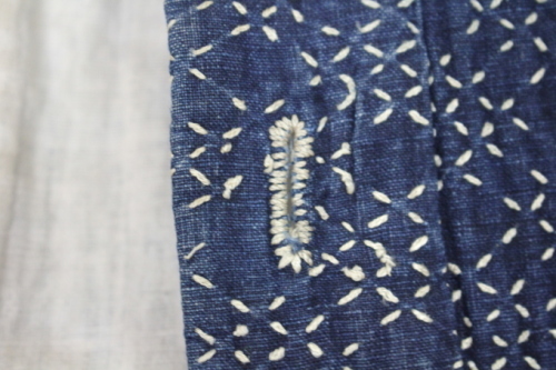 古布 木綿　藍染め 刺し子 　Japanese Antique Textile indigo cotton silk thread Sashiko_c0325097_14284682.jpg