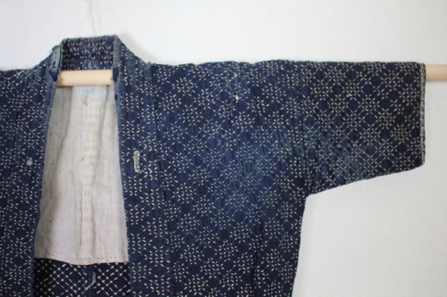 古布 木綿　藍染め 刺し子 　Japanese Antique Textile indigo cotton silk thread Sashiko_c0325097_14293341.jpg