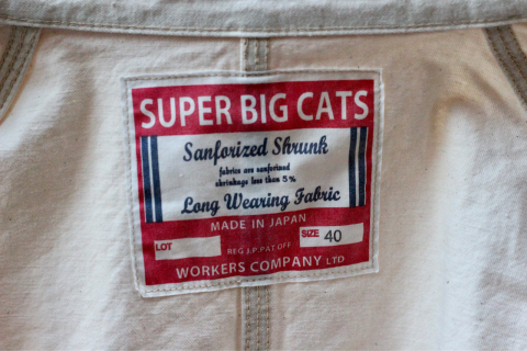 「WORKERS」 好きが止まらず全生地セレクト \"SUPER BIG CAT Jacket\" ご紹介_f0191324_09224399.jpg
