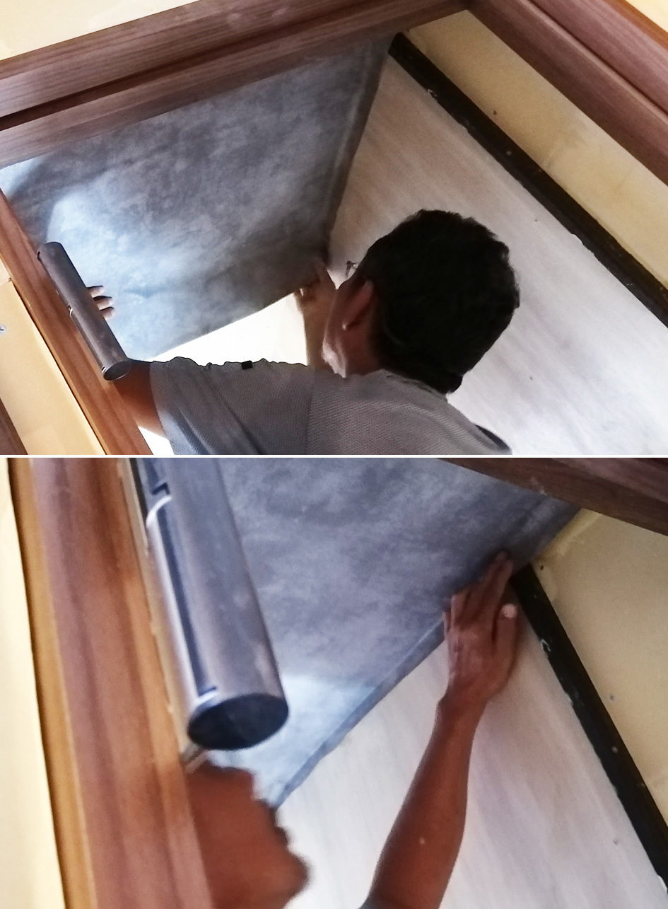 完成間近☆クロス職人さんによる「トイレリフォーム」_d0351435_22150024.jpg