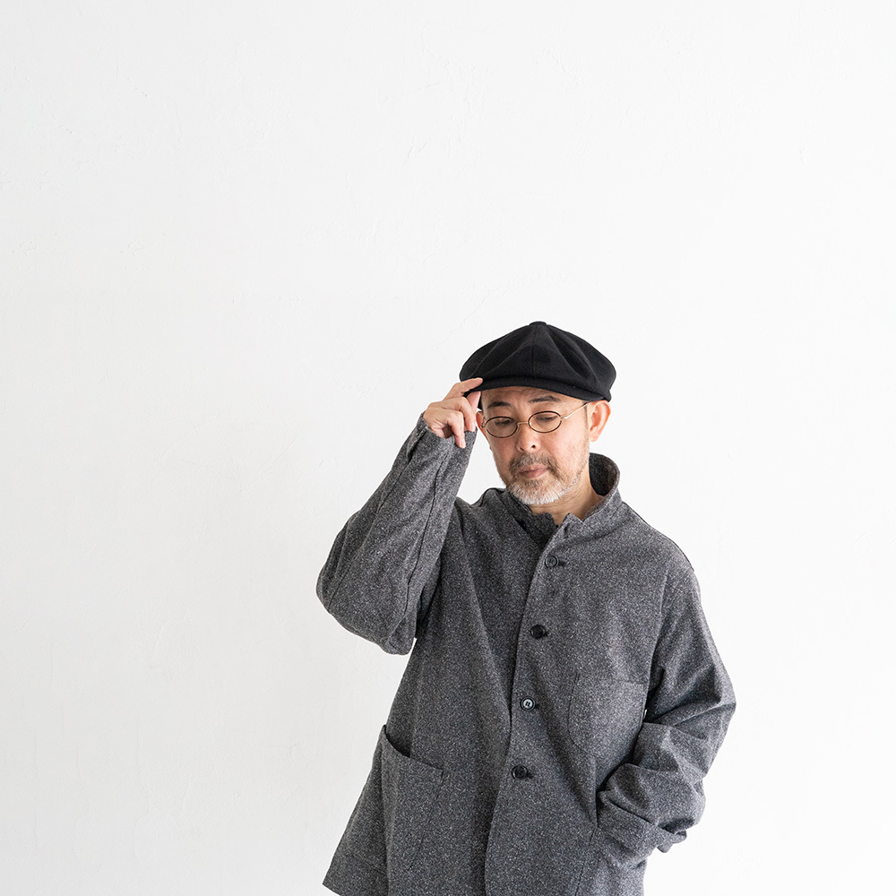 KIJIMA TAKAYUKI WOOL MELTON CASQUETTE [E-019A] : un.regard.moderne