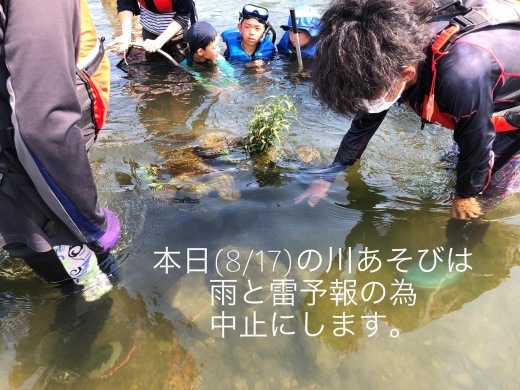 本日(8/17)川あそび中止にします_c0120851_09151284.jpeg