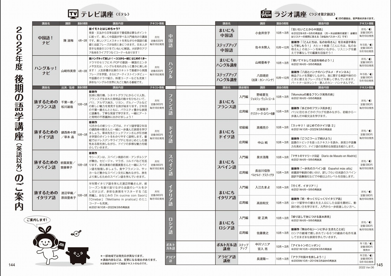 脱入門の新作応用編 Nhk外国語22 10月期情報 22年8月18日 るもんが の外国語学習日記