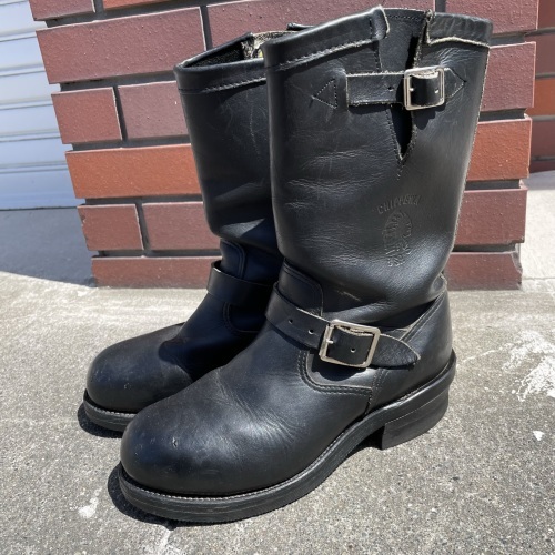 chippewa 黒タグ　80s 90s エンジニア　ブーツ　スチール　トゥ