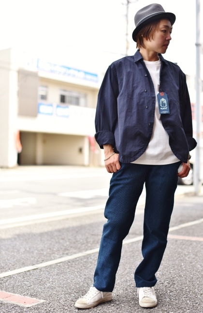 (42) size 履いてみました♪　　刺し子DENIM PANTS　　Spinnerbait：別注★_d0152280_03422781.jpg