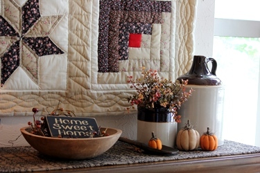 秋色のアンティークの「Sampler Quilt」_f0161543_17524932.jpg