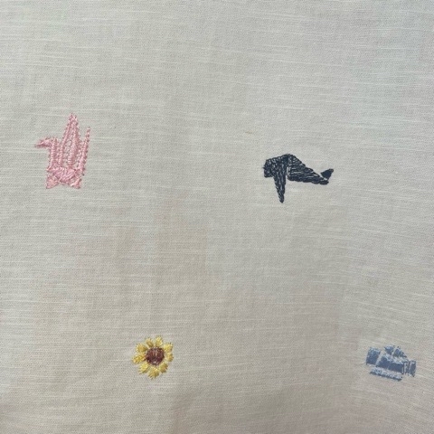新品アトリエドゥサボン　折り紙刺繍　ブラウス l'atelier du savon（アトリエドサボン）の「○小さいおりがみ