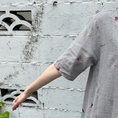 l'atelier du savon チューリップ刺繍　ワンピース l'atelier du savon（アトリエドサボン）の「チューリップ刺繍