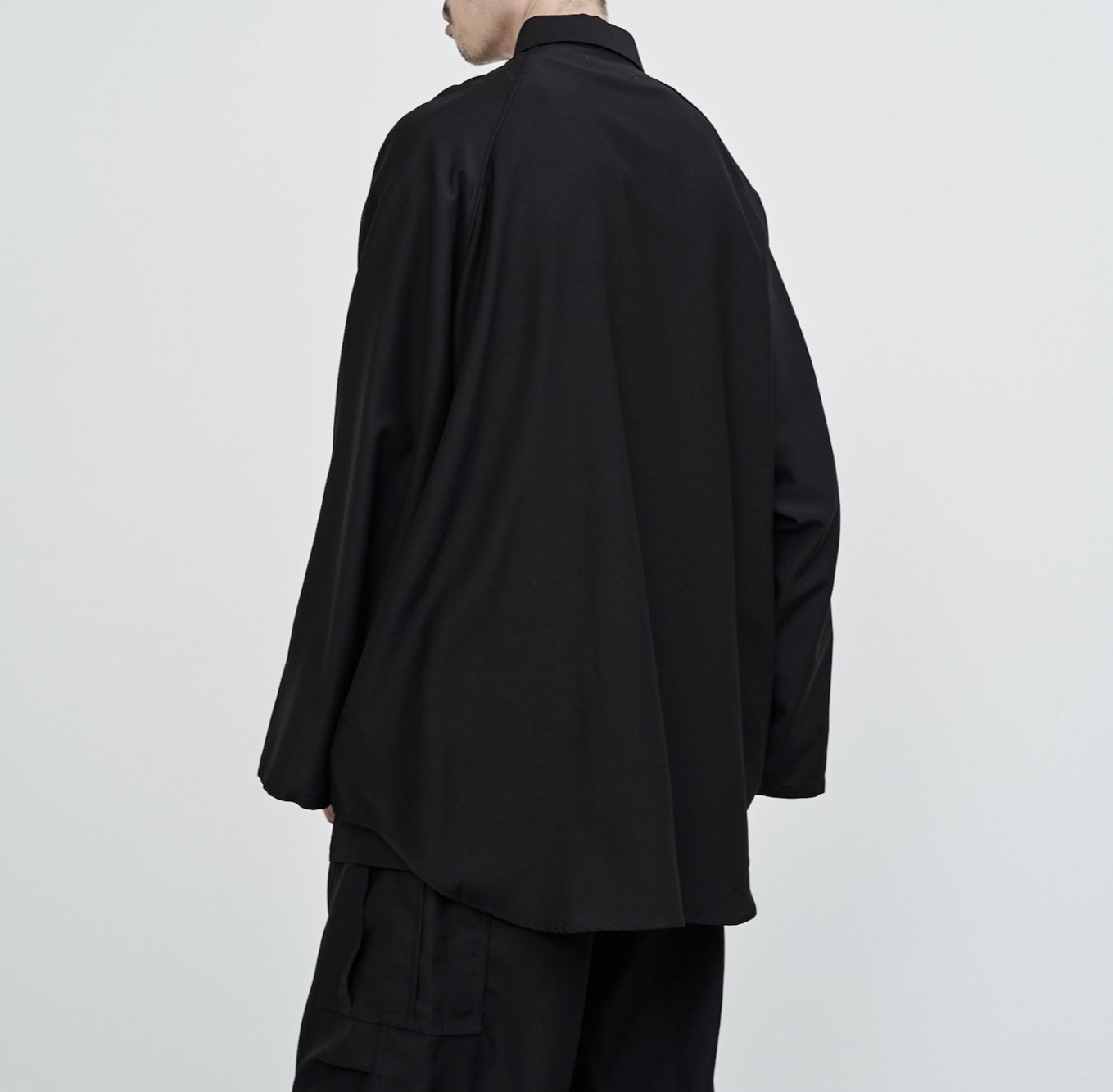 Graphpaper Wool Cupro Flare Sleeve Shirt : TRUNK