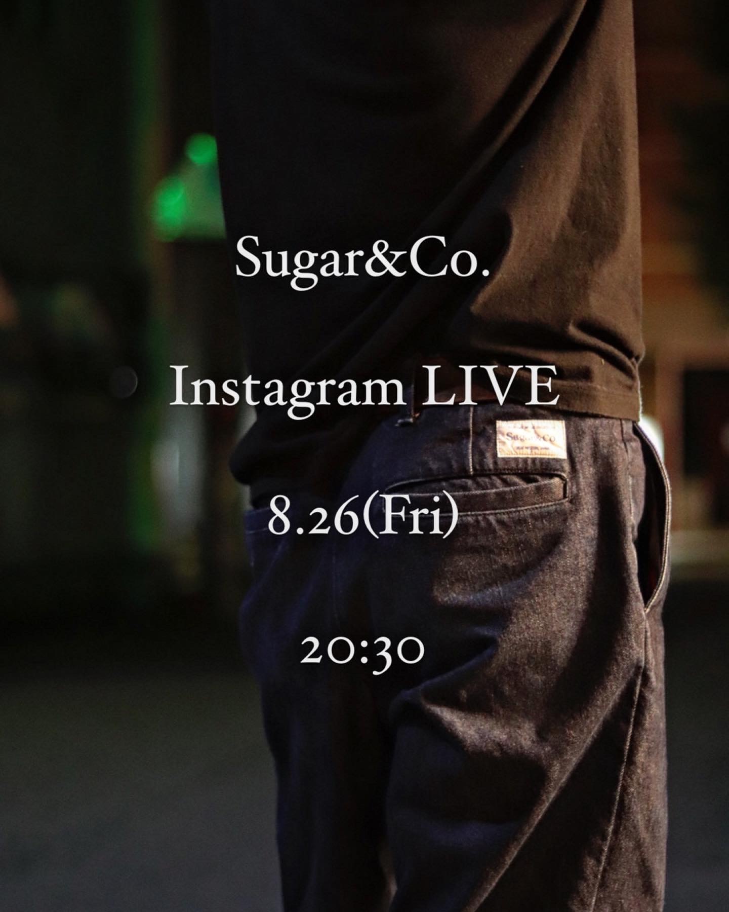 Sugar&Co.インスタライブのお知らせとハンサムシャツのご紹介です！！