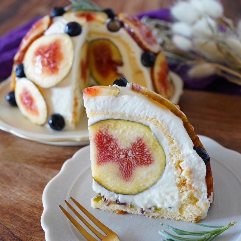 福岡の美味しいイチジクでズコットケーキ The Lynne S Mealtimes