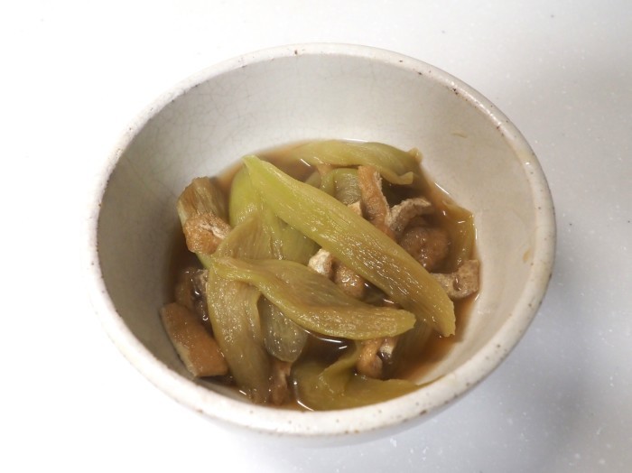 今日の収穫とその後(ズイキの煮物と茄子の炒め煮)_c0116915_00253424.jpg