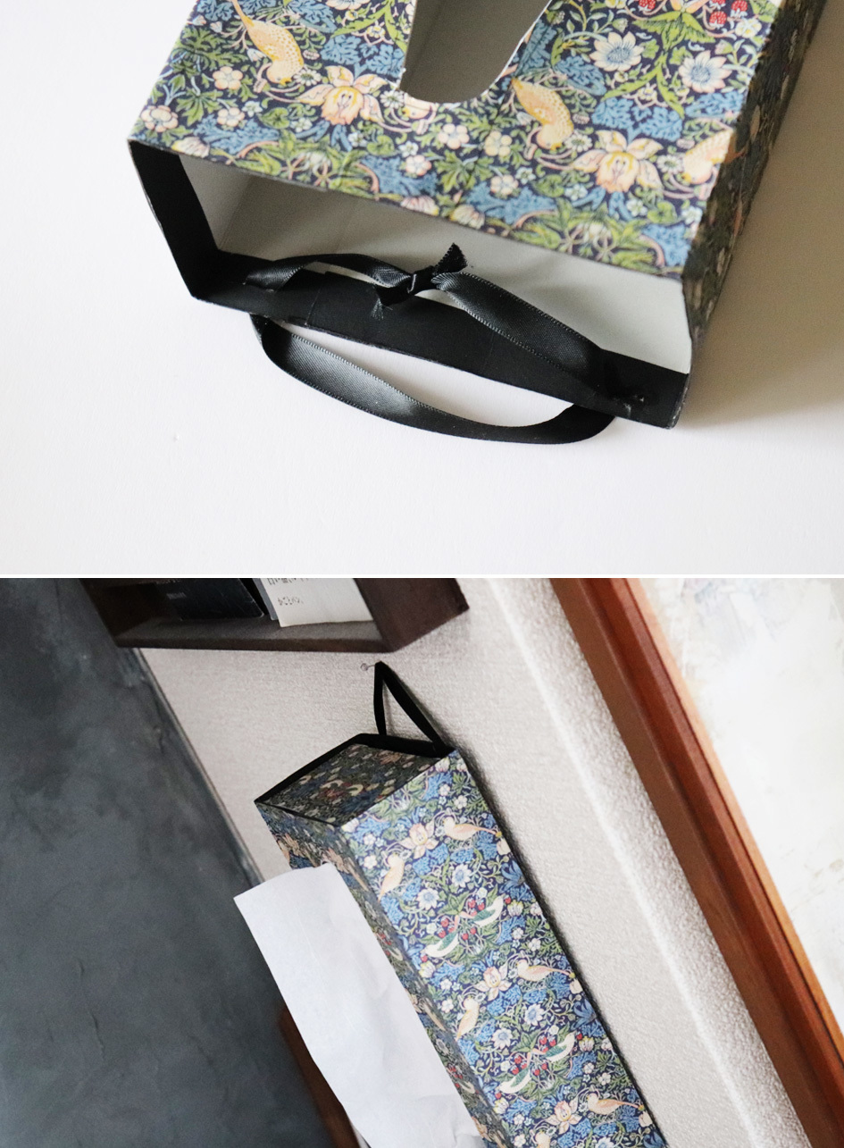 ハンドメイド　テッシュボックス　ウィリアムモリス ハンドメイド テッシュボックス ウィリアムモリス セリアの