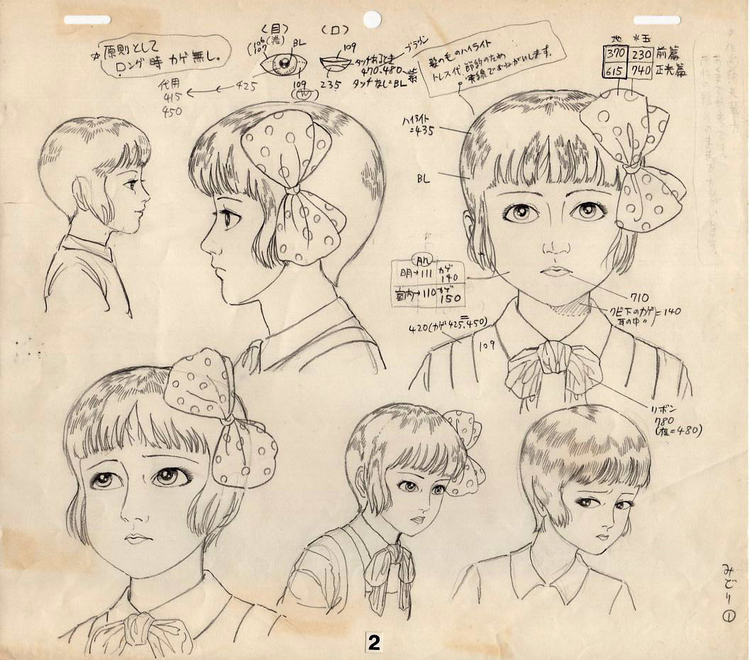 【特別送料無料！】 MIDORI character design for animation アニメーション用 その他