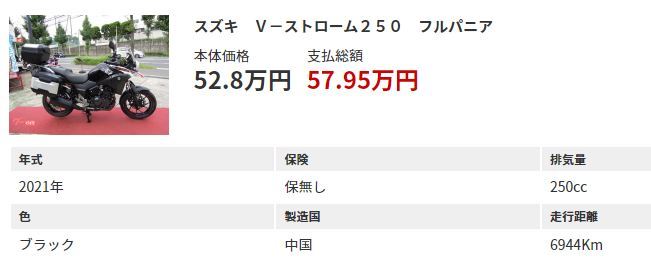 Vストローム250のお勧めな一台?ですやん!_f0056935_13245815.jpg