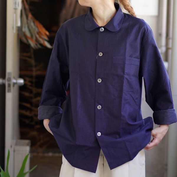pajamaシャツドビー丸襟_d0364239_17252970.jpg