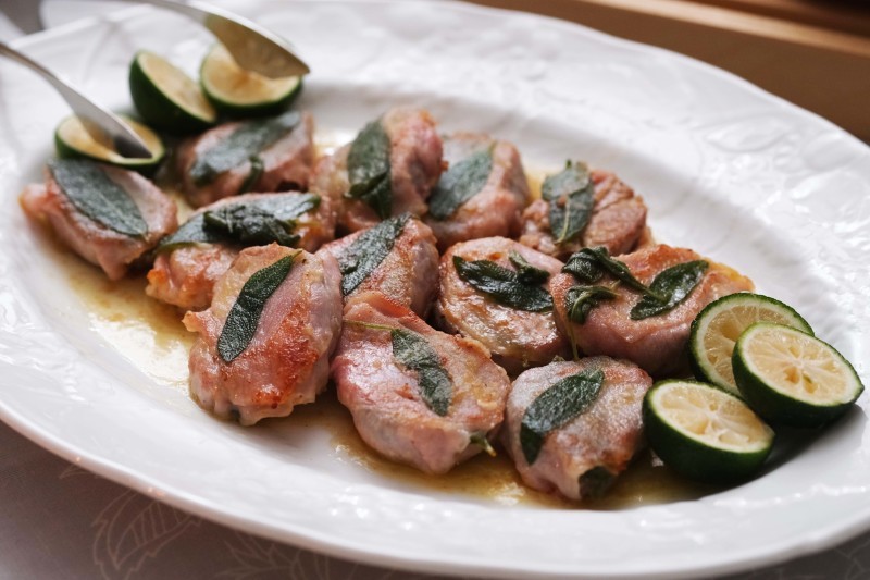 豚ヒレ肉で サルティンボッカ 登志子のキッチン
