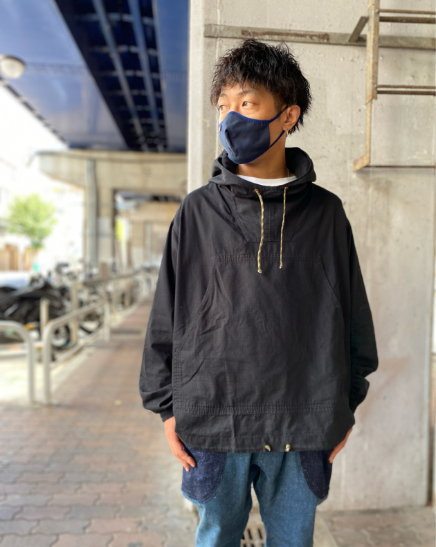S_Re: サファリ パーカー ブラック リップストップ S_Re: サファリ パーカー ブラック リップストップ