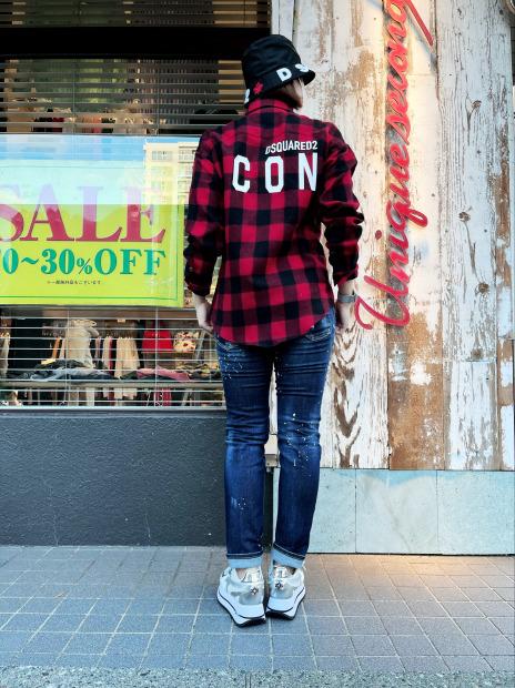 素材にこだわった貴重なバージンウール100％「DSQUARED2 ディースクエアード」新作チェックシャツ入荷です。_c0204280_10573961.jpg