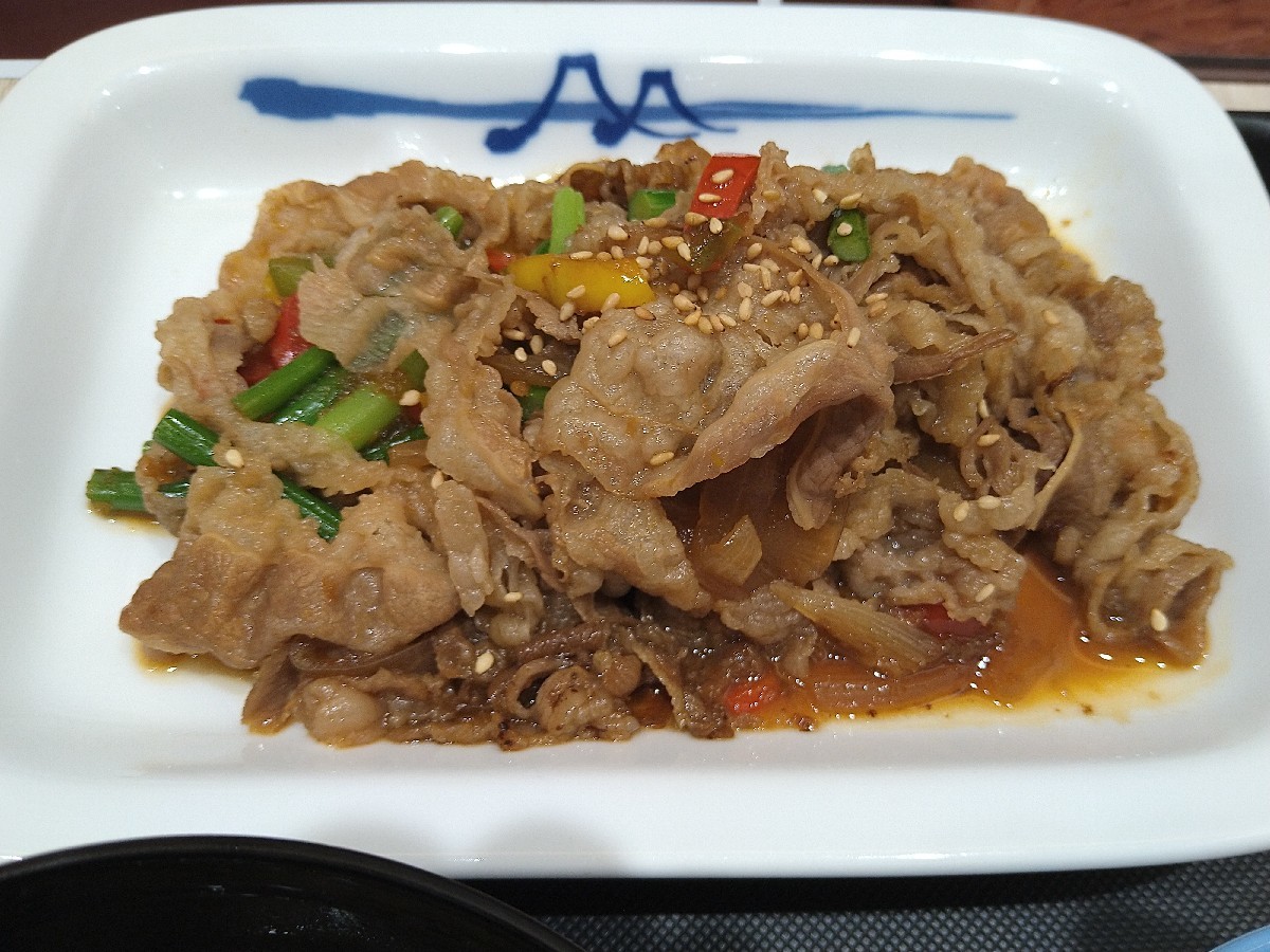 9/6 松屋 プルコギ定食並盛生玉子付￥780_b0042308_09353467.jpg