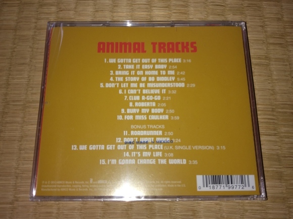 THE ANIMALS / ANIMAL TRACKS_b0042308_20422397.jpg