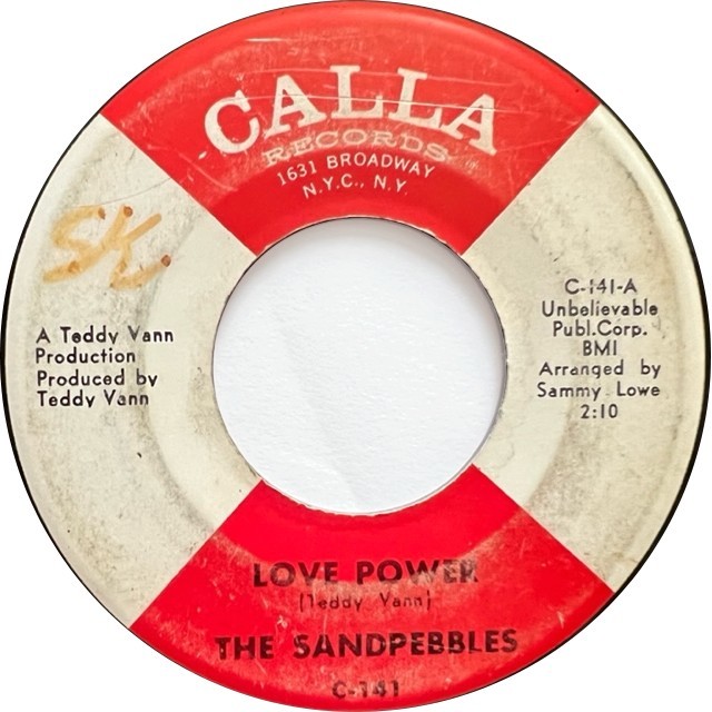 The Sandpebbles – Love Power / Because Of Love : まわるよ