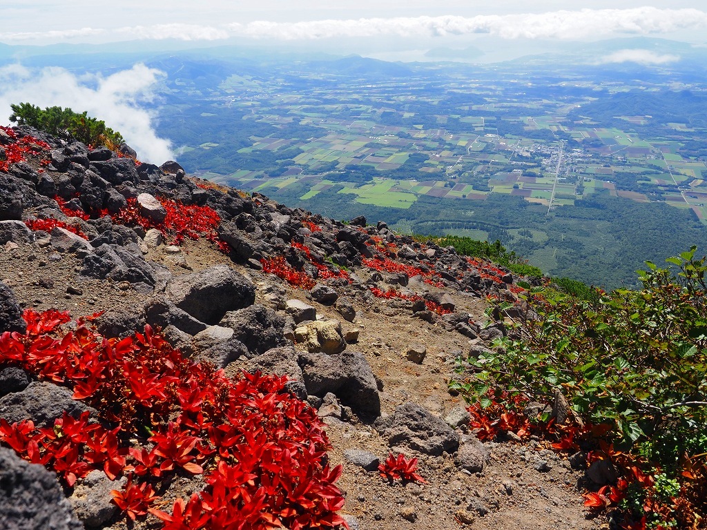 紅葉が始まった羊蹄山 22 9 8ー速報版ー デジカメ持って野に山に