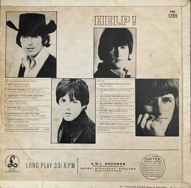 The Beatles その 7　　 　　　Help_d0335744_13531582.jpg