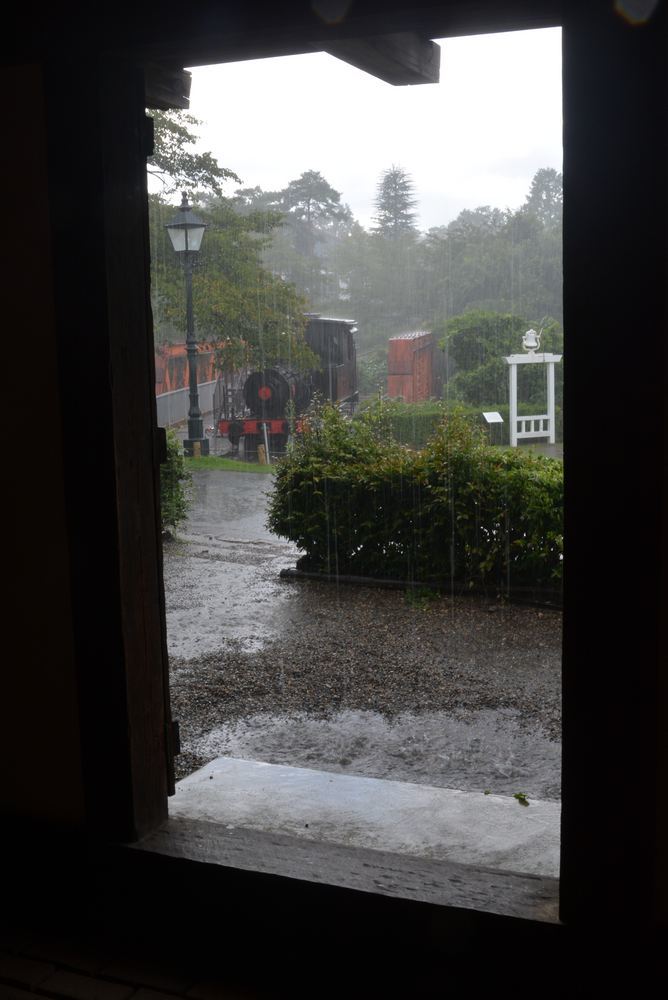 激しい雨に濡れる尾西鉄道1号機関車_e0373930_18394204.jpg