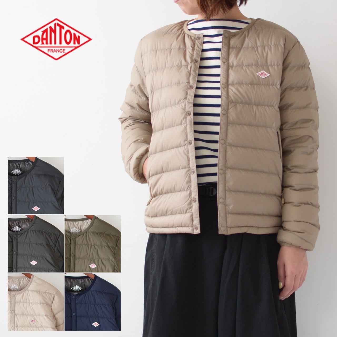 DANTON [ダントン]  INNER DOWN CREWNECK JACKET [DT-A0001NNF]_f0051306_17534657.jpg