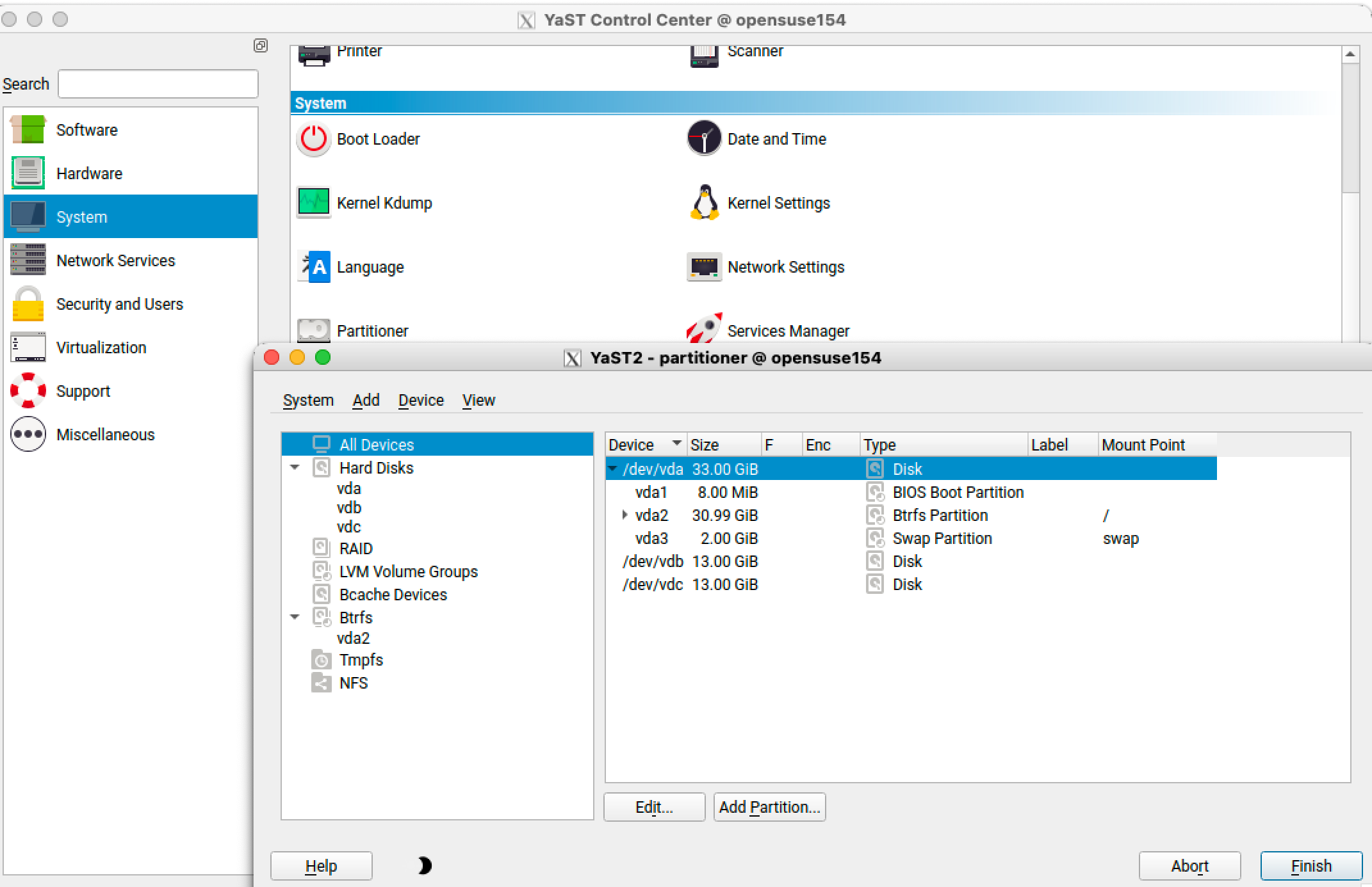 Linux ソフトウェア Raid 作成 openSUSE 15.4 YaST GUI(前編)_a0056607_15355247.png