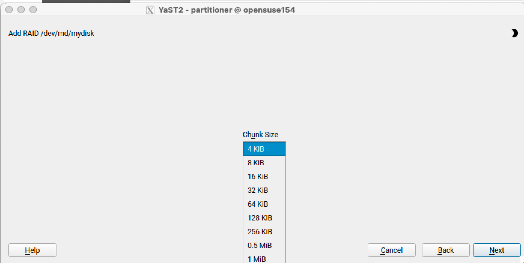 Linux ソフトウェア Raid 作成 openSUSE 15.4 YaST GUI(前編)_a0056607_15384757.png