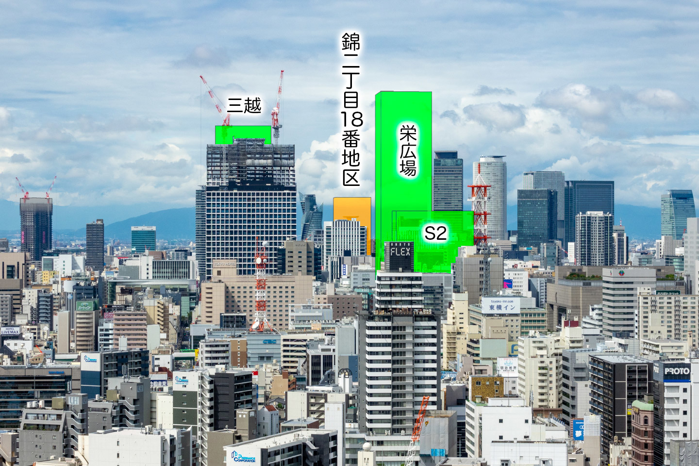 錦二丁目18番地区再開発予想図 : 千種観測所 錦二丁目18番地区再開発予想図 : 千種観測所