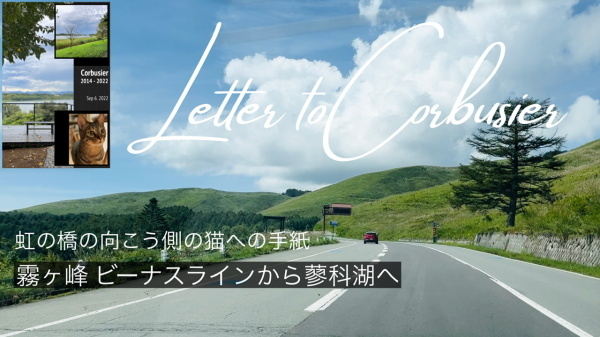 YouTube 動画　「霧ヶ峰 ビーナスラインから蓼科湖へ　虹の橋の向こう側の猫への手紙」のご紹介_e0040957_16211111.jpeg