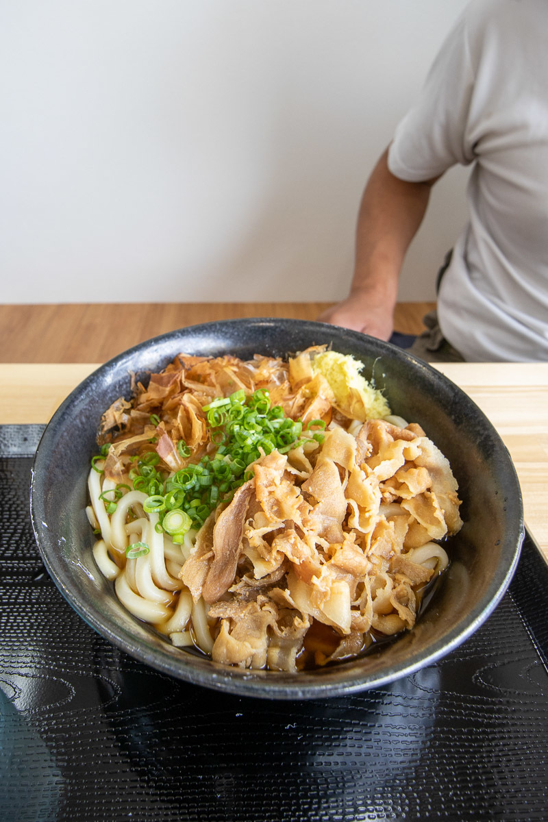 さぬきうどん 弥で、肉うどんとちらし寿司_a0077663_17283729.jpg