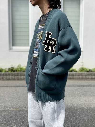 最適な価格 LETTERD DAMAGED - Liberaiders CARDIGAN. dogdays☆underpass : トップス