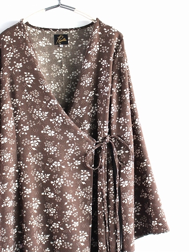 NEEDLES　Wrap Dress - Wool Viera - Printed / Floral_b0139281_17004539.jpg