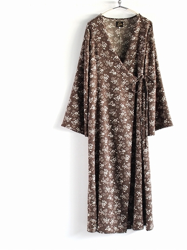 NEEDLES　Wrap Dress - Wool Viera - Printed / Floral_b0139281_17004590.jpg