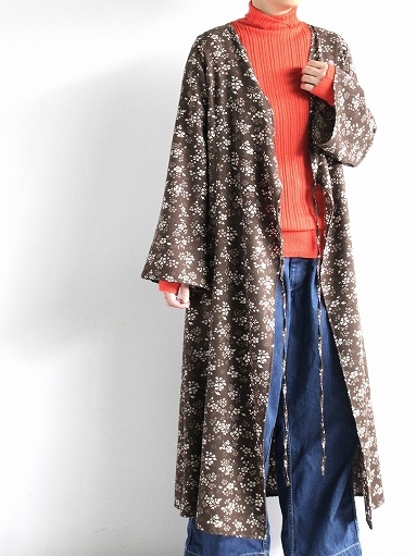 NEEDLES　Wrap Dress - Wool Viera - Printed / Floral_b0139281_17004671.jpg