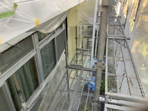 34日目 吹き付け塗装スタート_f0031037_18012490.jpg