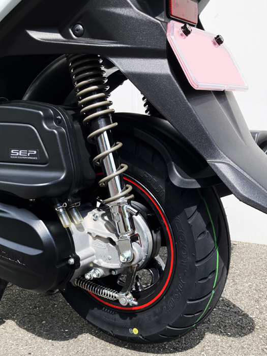 格安！スズキSwish125 今年タイヤ前後交換