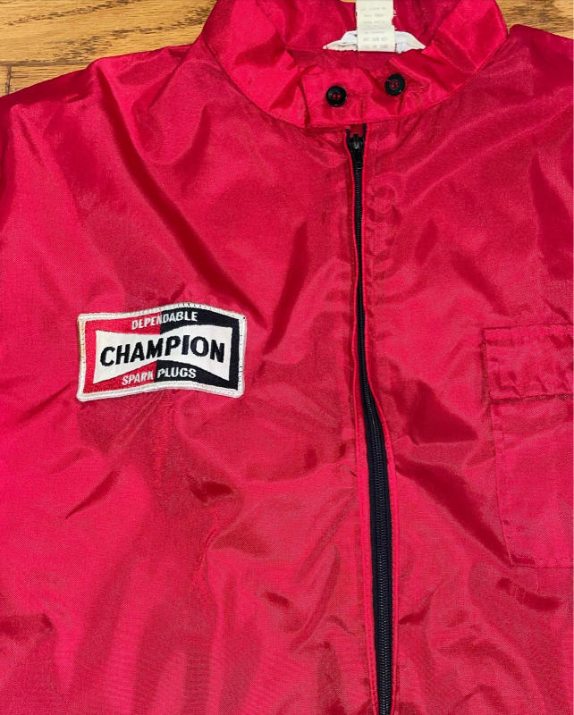 70s champion sparkplug nylon jacket!_c0144020_21214617.jpg