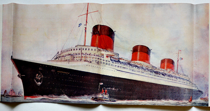 英文）豪華客船ノルマンディー号(SS Normandie)長尺パンフ+イベント