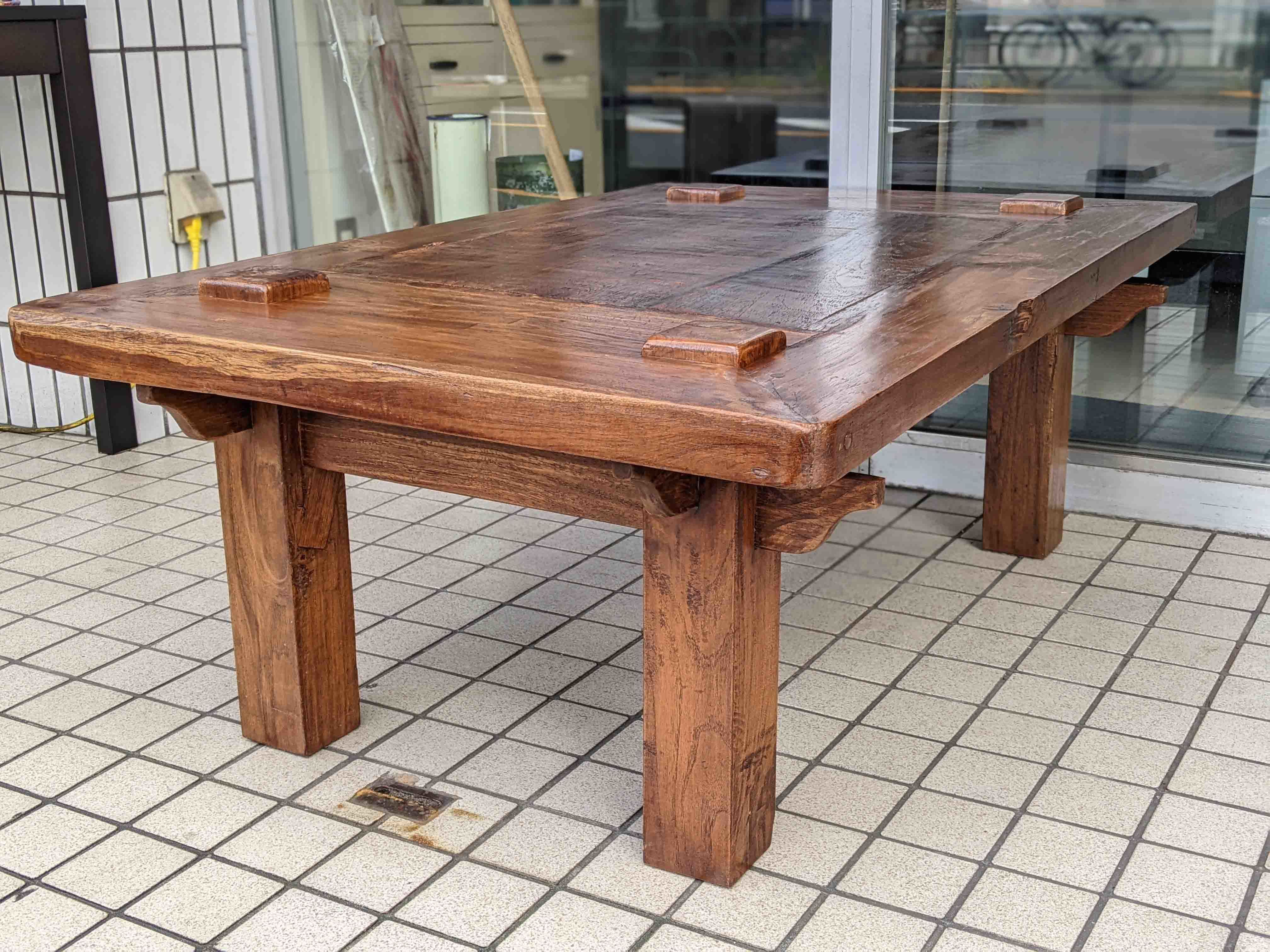 HIKKADUWA ヒッカドゥワ　ヴィンテージ　無垢木製シンプル長方形テーブル HIKKADUWA/ヒッカドゥワ】チーク無垢材のローテーブル が入荷