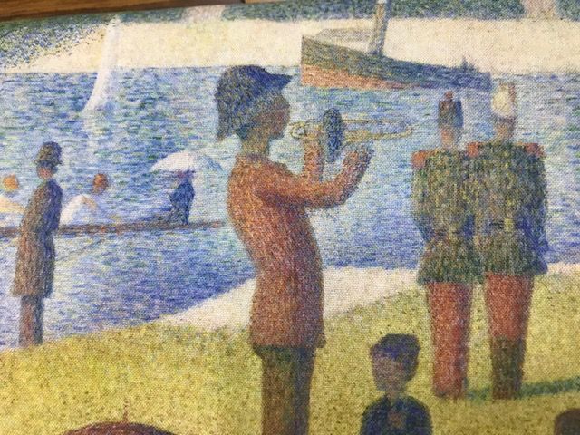 グランド・ジャット島の日曜日の午後 ヴィンテージステンドグラス