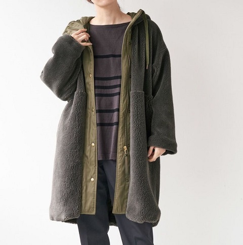 MICA&DEAL リバーシブルフーデッドロングボアコート SALE [30%OFF] MICA&DEAL (マイカアンドディール) リバーシブル