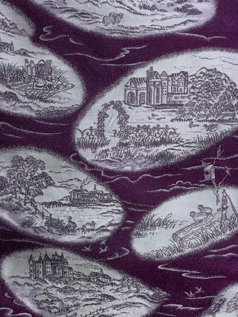 Toile de Jouy(西洋更紗)・小豆色地・薄黄緑地。_f0181251_15271347.jpg