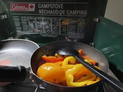 停電6日目　キャンプ料理_c0353373_23373446.jpg