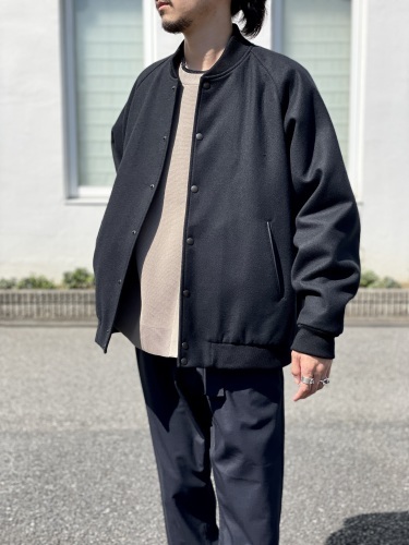 ATON - SUPER 160'S DOUBLE SAXONY | LETTERMAN JACKET : UNDERPASS