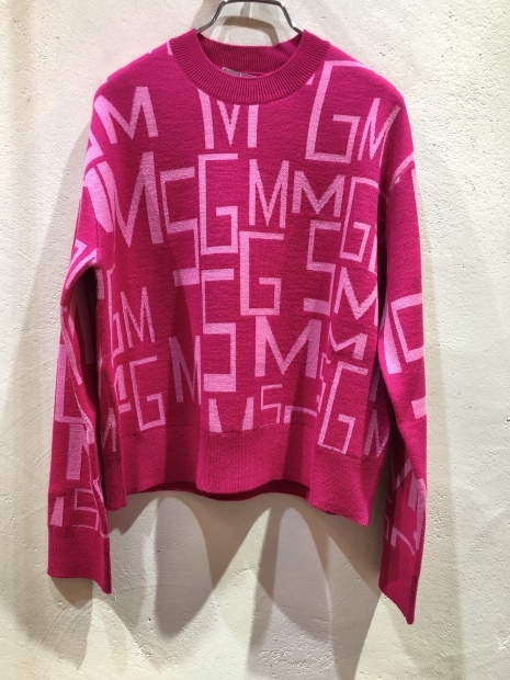 「MSGM エムエスジーエム」新作ショートロゴニット入荷です。_c0204280_13514395.jpg